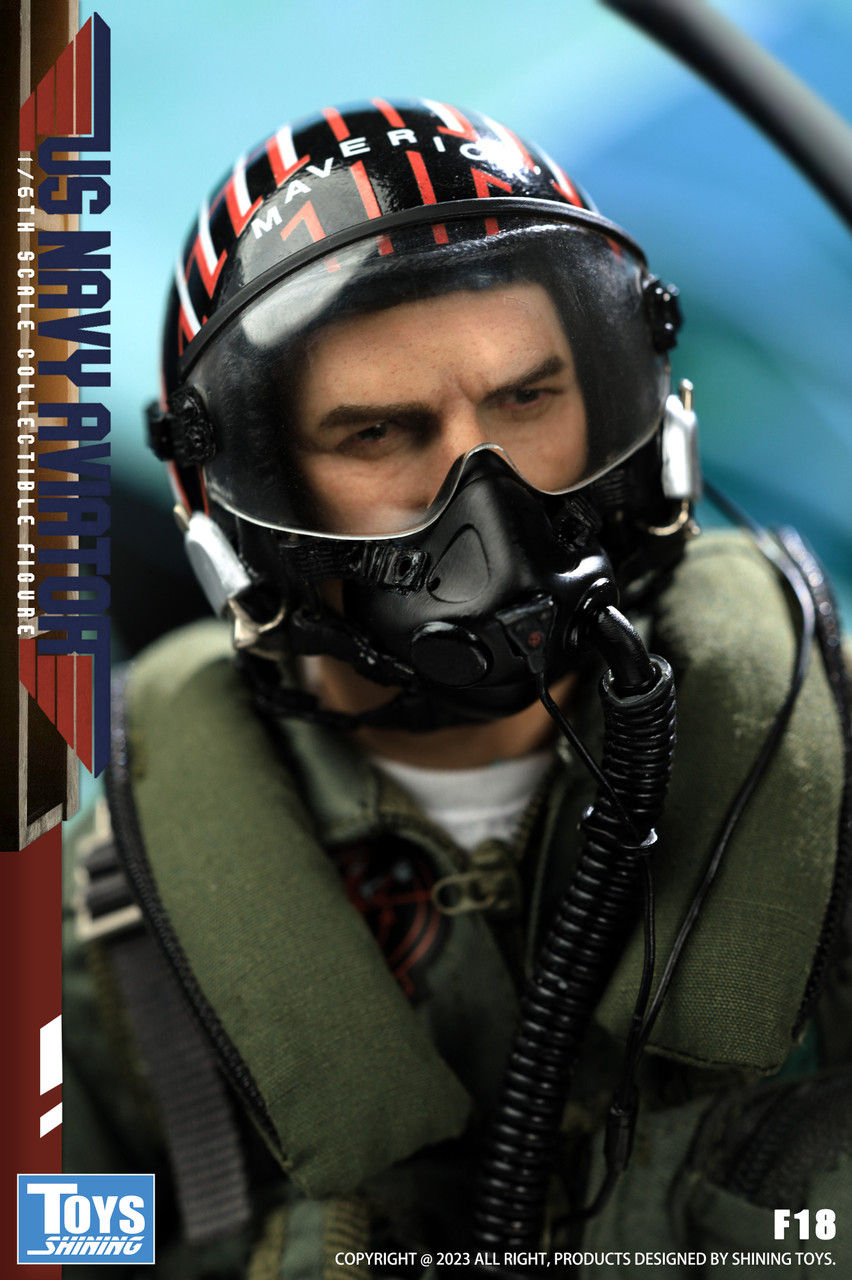 Thumbnail: Top Gun F18 US Navy Aviator 1/6 Maverick
