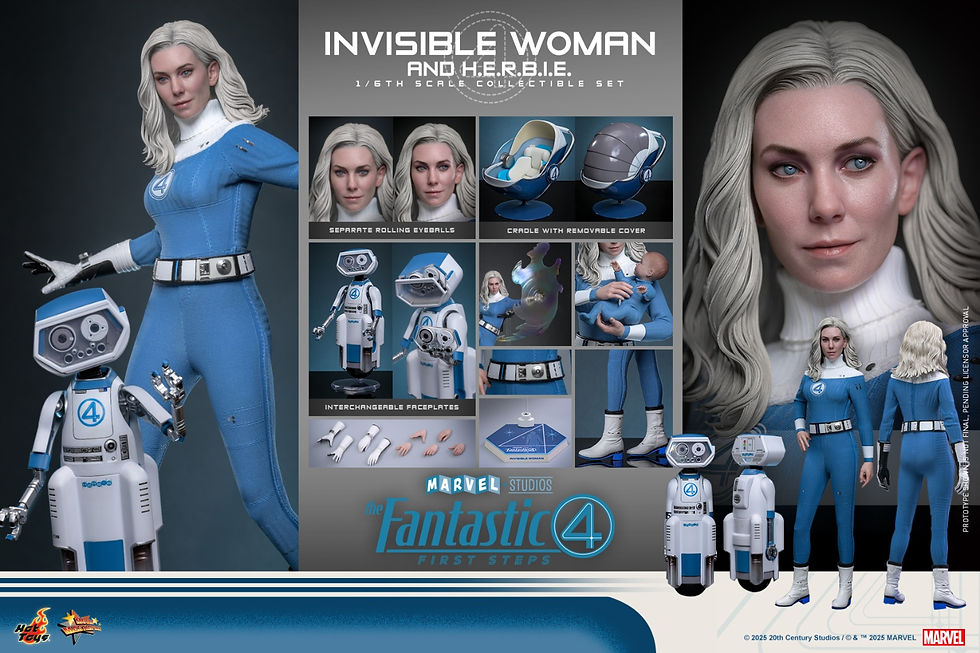 Miniatura: The Fantastic 4 1/6 Invisible Woman & H.E.R.B.I.E. MMS824