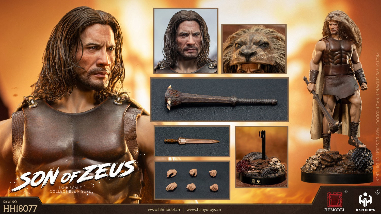 HAOYUTOYS 1/6 Imperial Legion Son of Zeus HH18077 Hercules | Movie