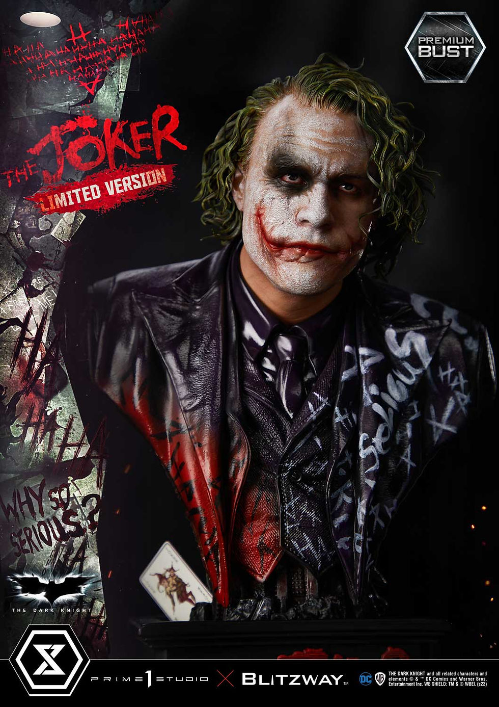 Miniatura: Prime 1 The Dark Knight 1/3 The Joker Premium bust PBDC-08LM