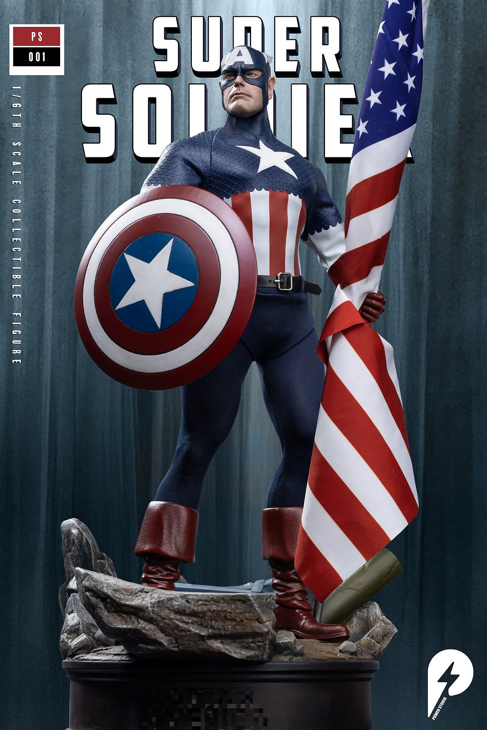 Miniatura: Power Studio Super Soldier 1/6 Captain America ps-001