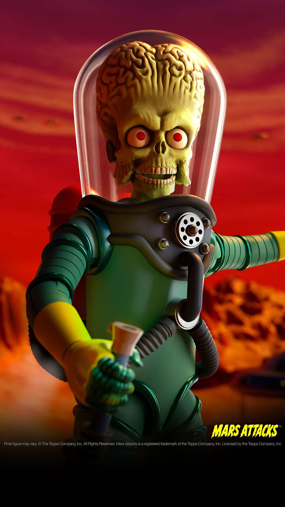 Thumbnail: Mars Attacks Ultimates Action Figure Martian Wave 1 18 cm