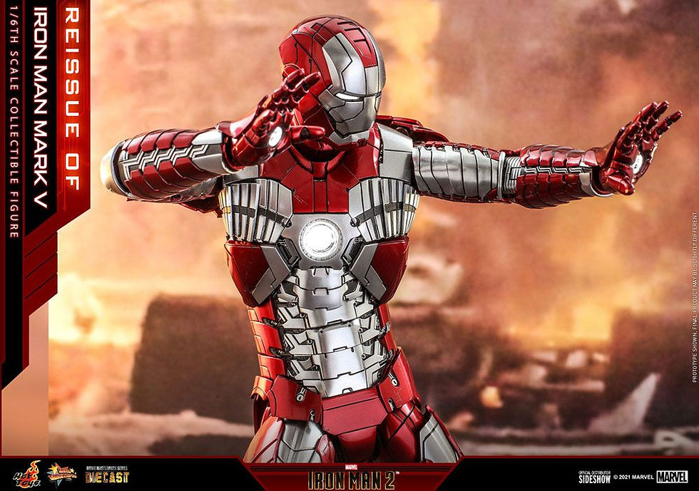 Miniatura: Iron Man 2 Movie Masterpiece Series Diecast 1/6 Iron Man Mark V 32 cm