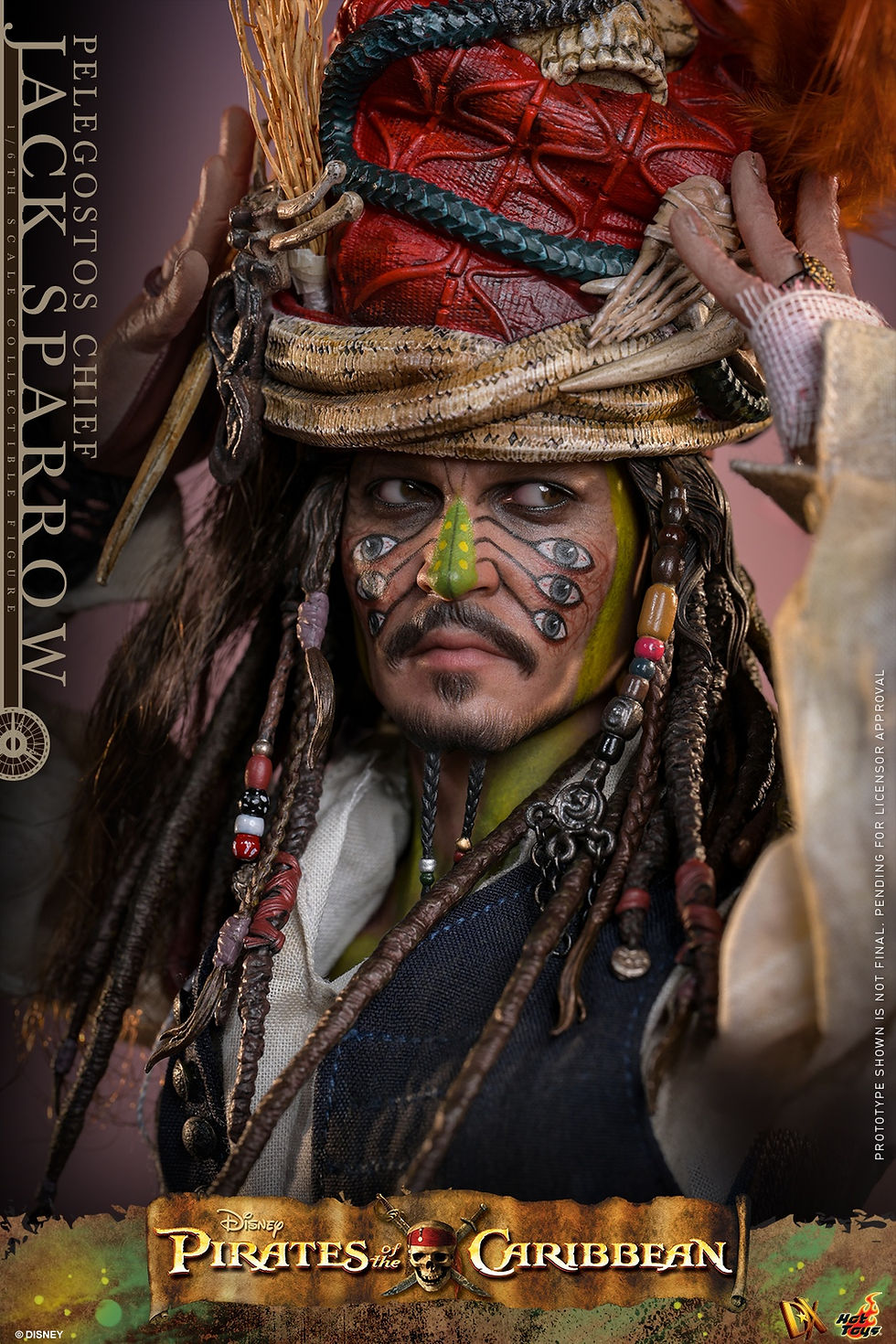 Miniatura: Pirates of Carribean 1/6 Jack Sparrow Pelegostos Chief DX48