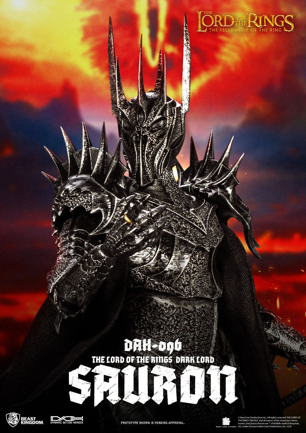 Miniatura: Lord of the Rings Dynamic 8ction Heroes Action Figure 1/9 Sauron 29 cm