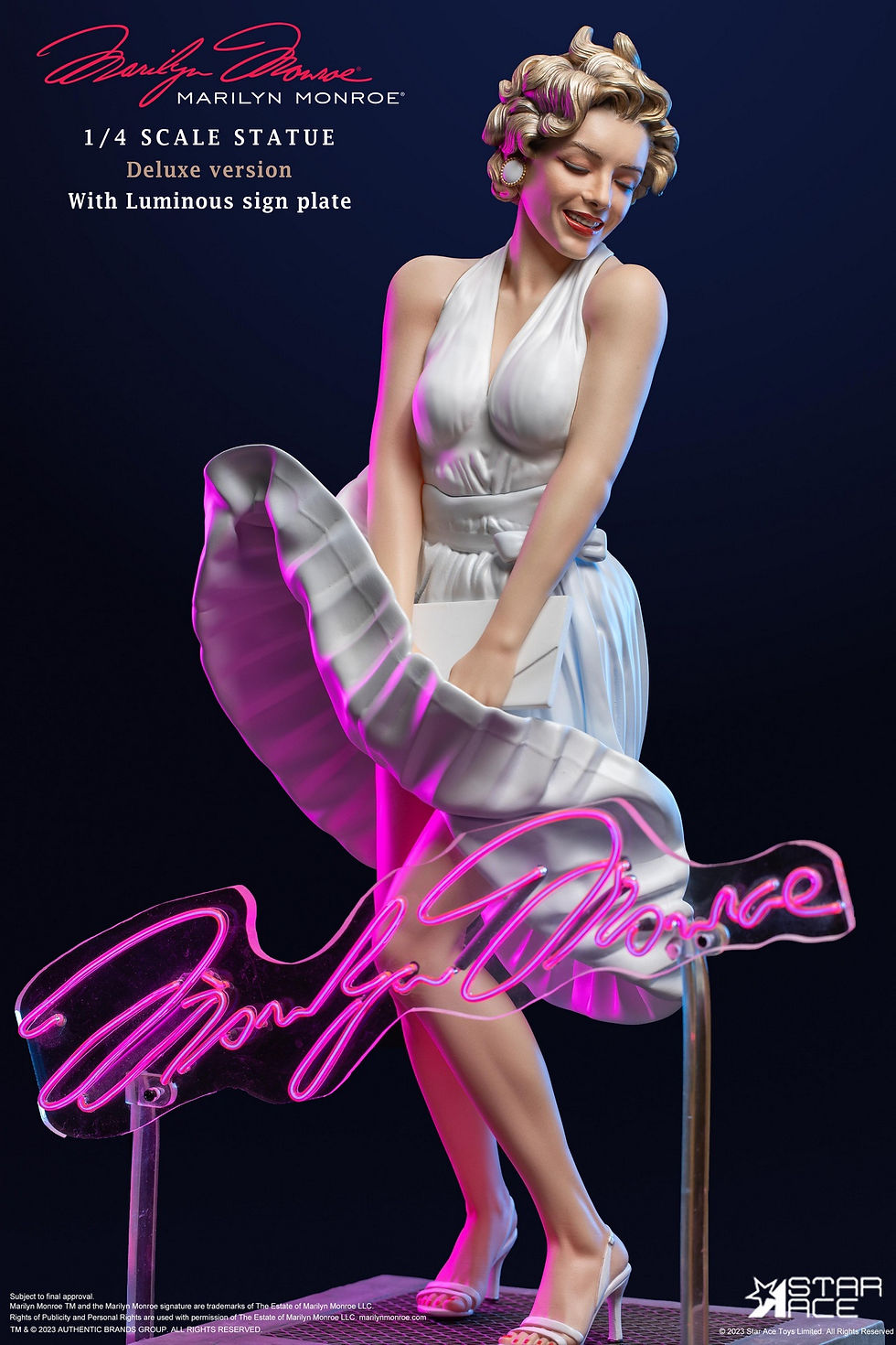 Miniatura: Marilyn Monroe 1/4  Statue DELUXE edition