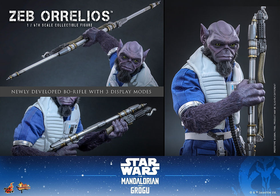 Miniatura: Star Wars The Mandalorian and Grogu 1/6 Zeb Orrelios MMS876
