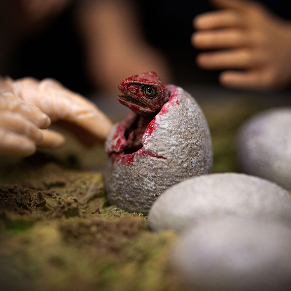 Miniatura: Jurassic Park Scale Statue 1/10 Dino Hatching 23 cm