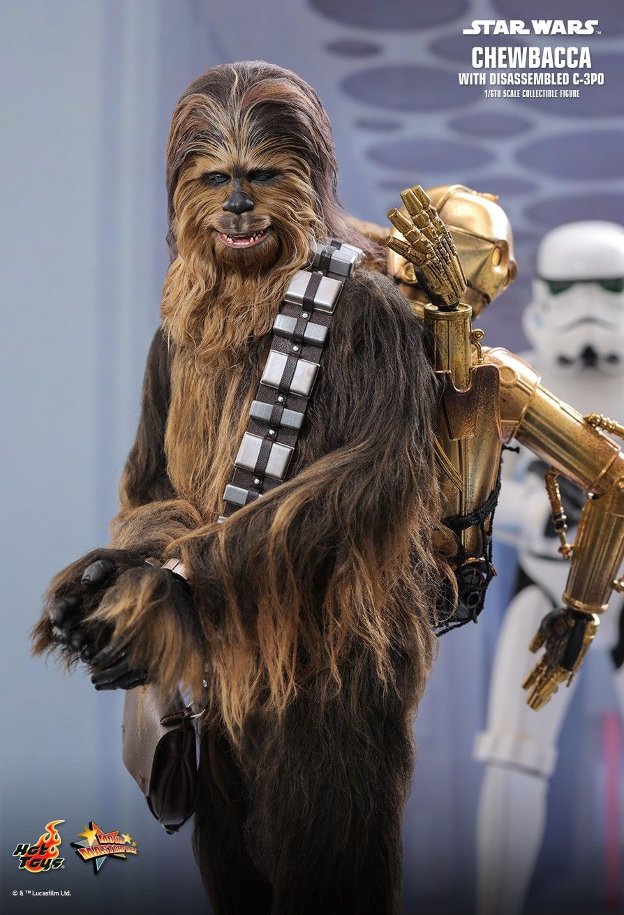 Miniatura: Star Wars Episode V: The Empire Strikes Back 1/6 Chewbecca with C-3PO MMS766