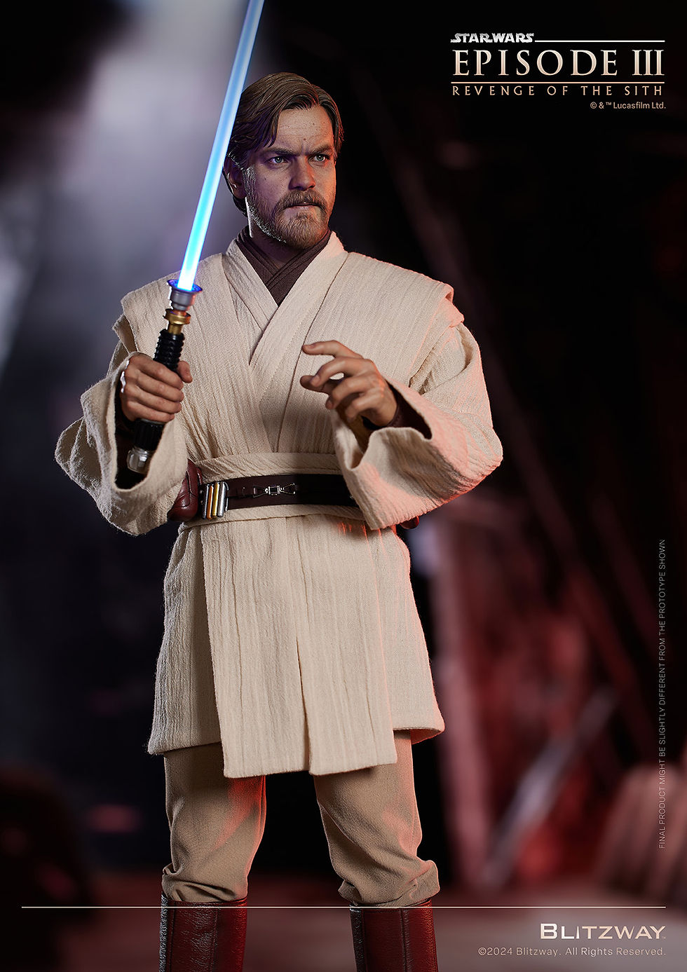 Miniatura: Star Wars: Episode 3 Obi-Wan Kenobi 1/4 ''Action Statue'' BW-SS-22902