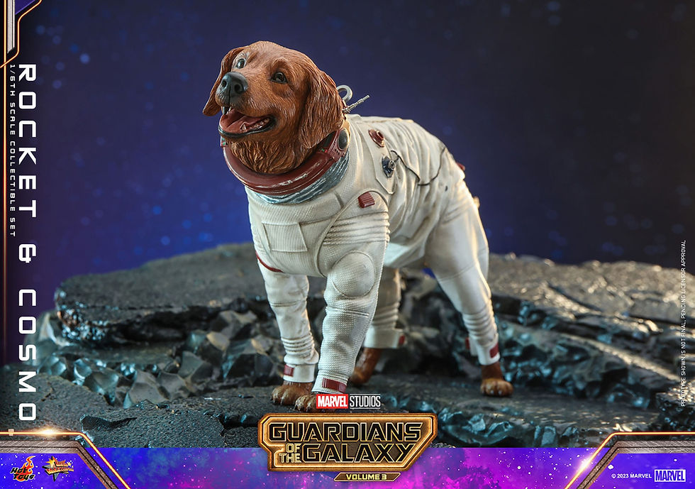 Miniatura: Guardians of the Galaxy Vol. 3 Movie Masterpiece 1/6 Rocket & Cosmo 16 cm MMS708