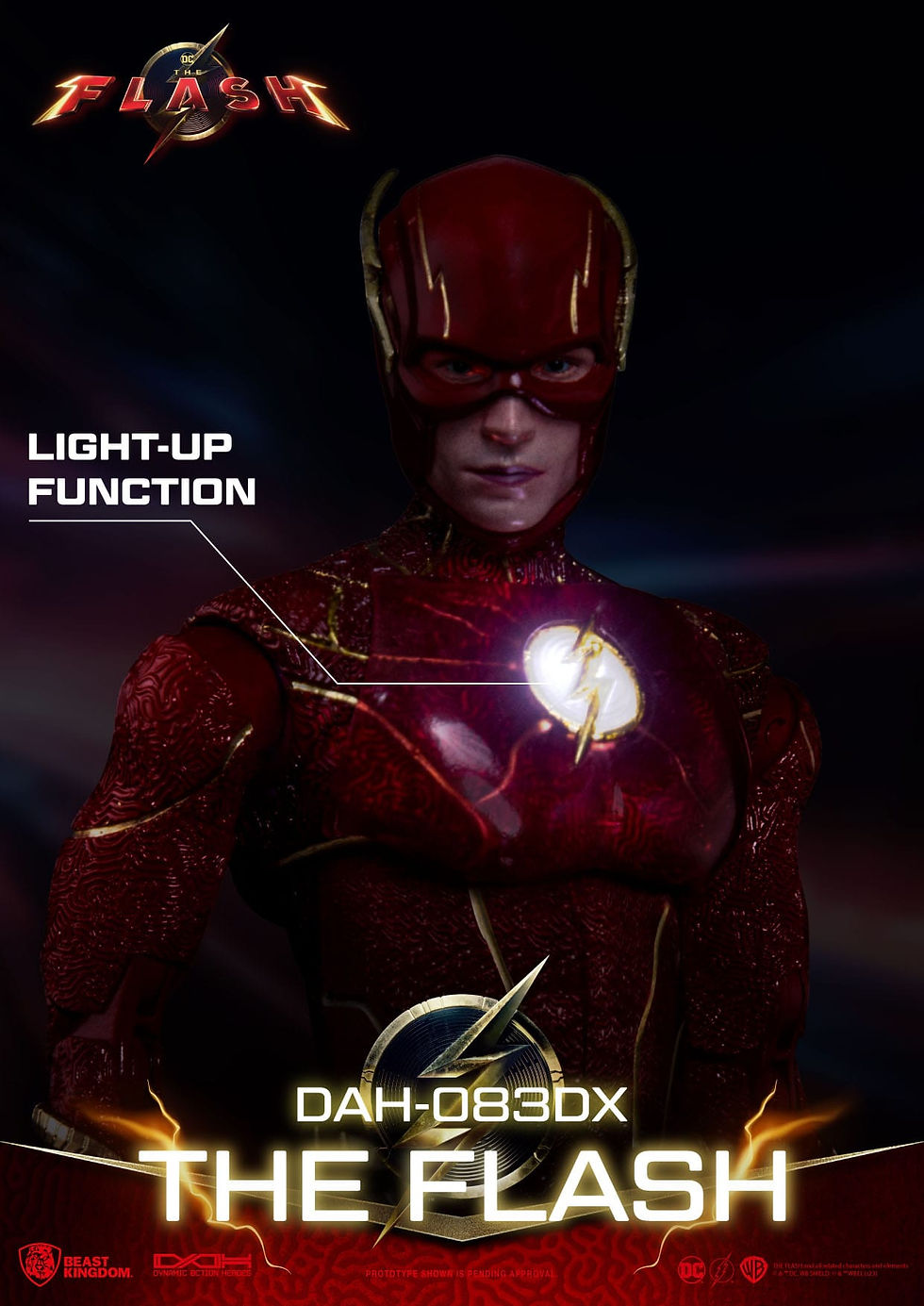 Miniatura: The Flash Dynamic 8ction Heroes Action Figure 1/9 The Flash Deluxe Version 24 cm