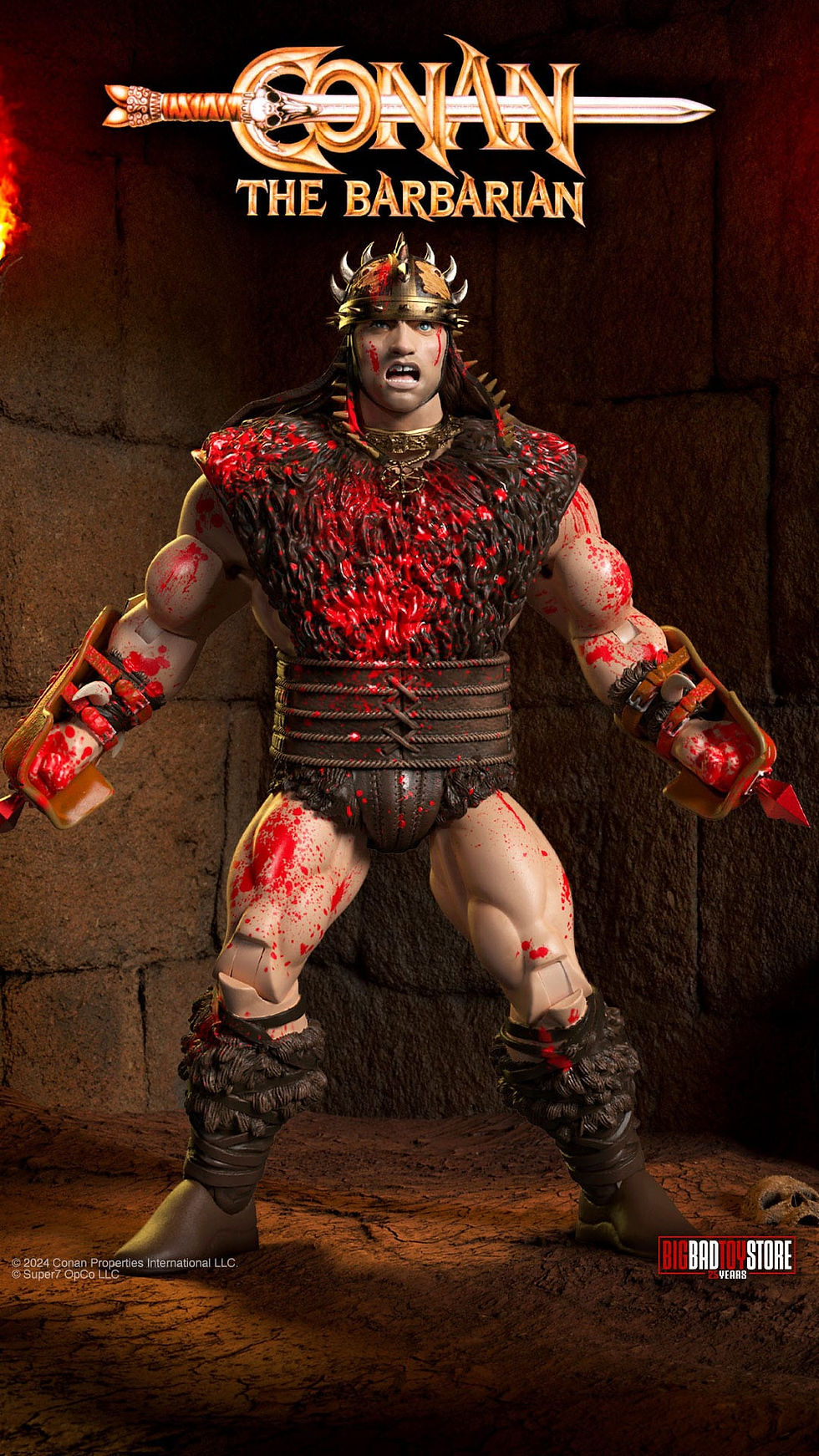 Miniatura: Conan the Barbarian Ultimates Action Figure Conan Blood Soaked Pit Fighter 18 cm