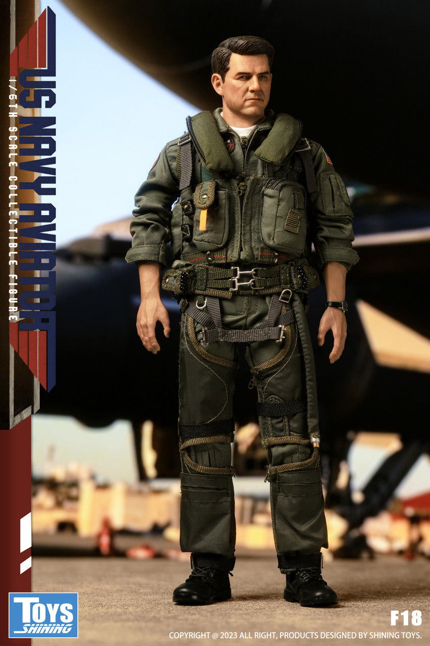 Miniatura: Top Gun F18 US Navy Aviator 1/6 Maverick