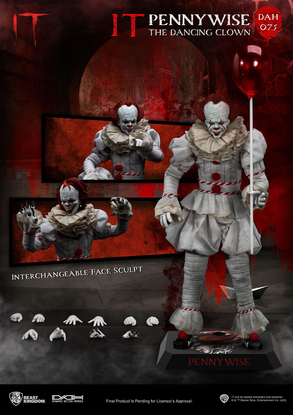 Miniatura: Stephen Kings It Dynamic 8ction Heroes 1/9 Pennywise 21 cm