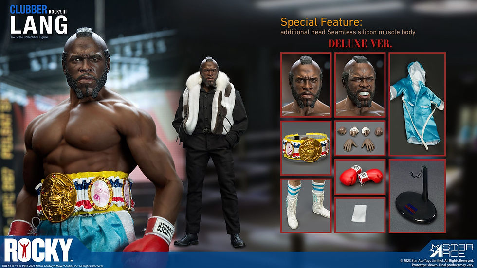 Miniatura: Rocky III Statue 1/6 Clubber Lang Deluxe Version 30 cm