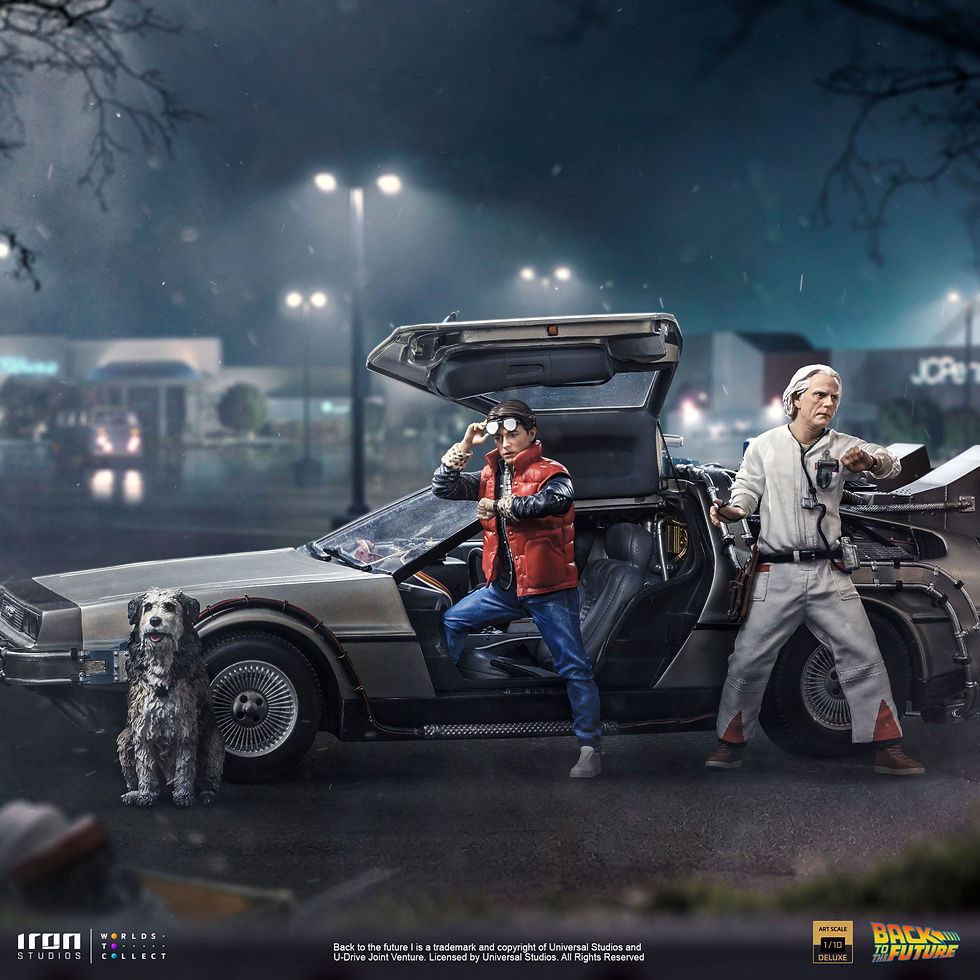 Miniatura: Back to the Future 1/10 FULL SET DeLorean