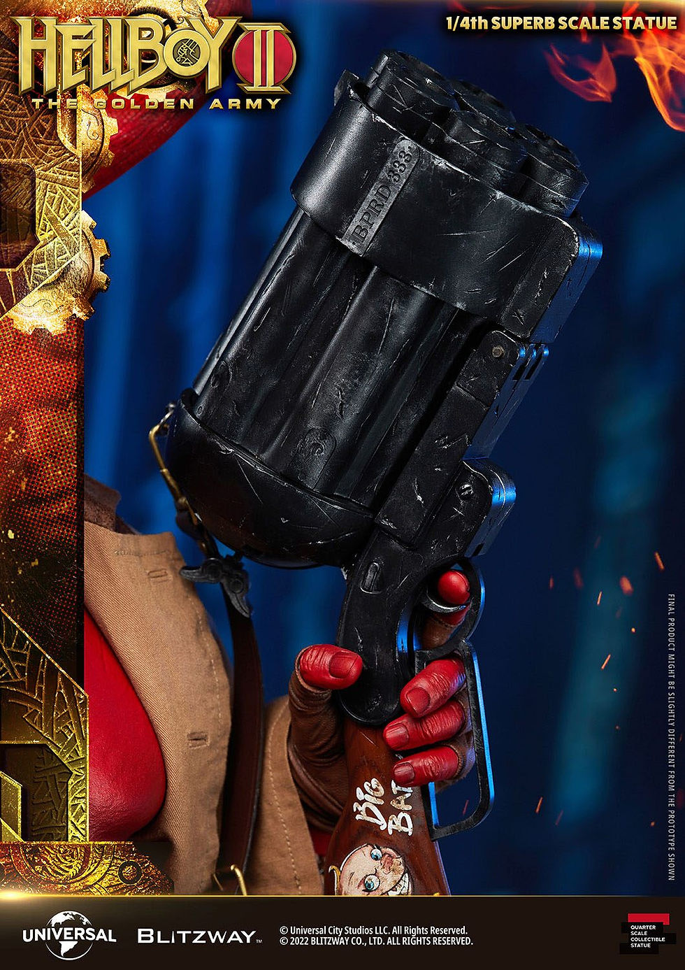 Miniatura: Hellboy II: The Golden Army Superb Statue 1/4 Hellboy 70 cm