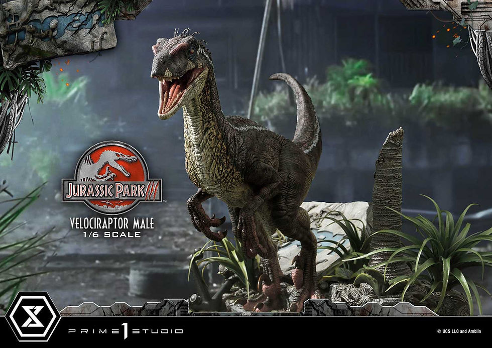 Miniatura: Jurassic Park III Legacy Museum Collection Statue 1/6 Velociraptor Male 40 cm