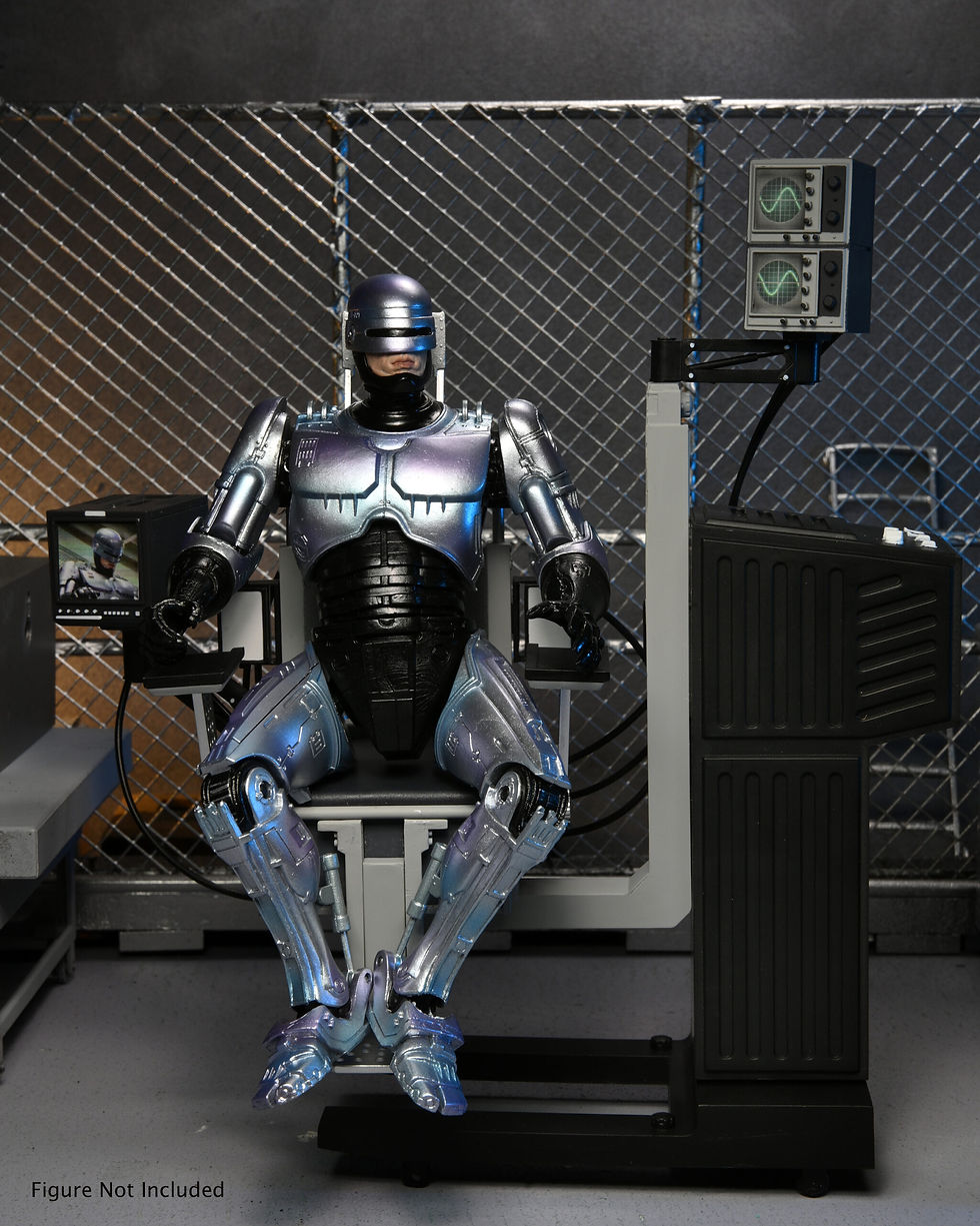 Thumbnail: RoboCop Action Figure Ultimate Battle Damaged RoboCop with Chair 18 cm