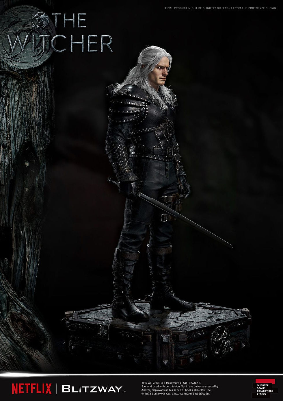 Miniatura: The Witcher Superb Scale Statue 1/4 Geralt of Rivia 56 cm