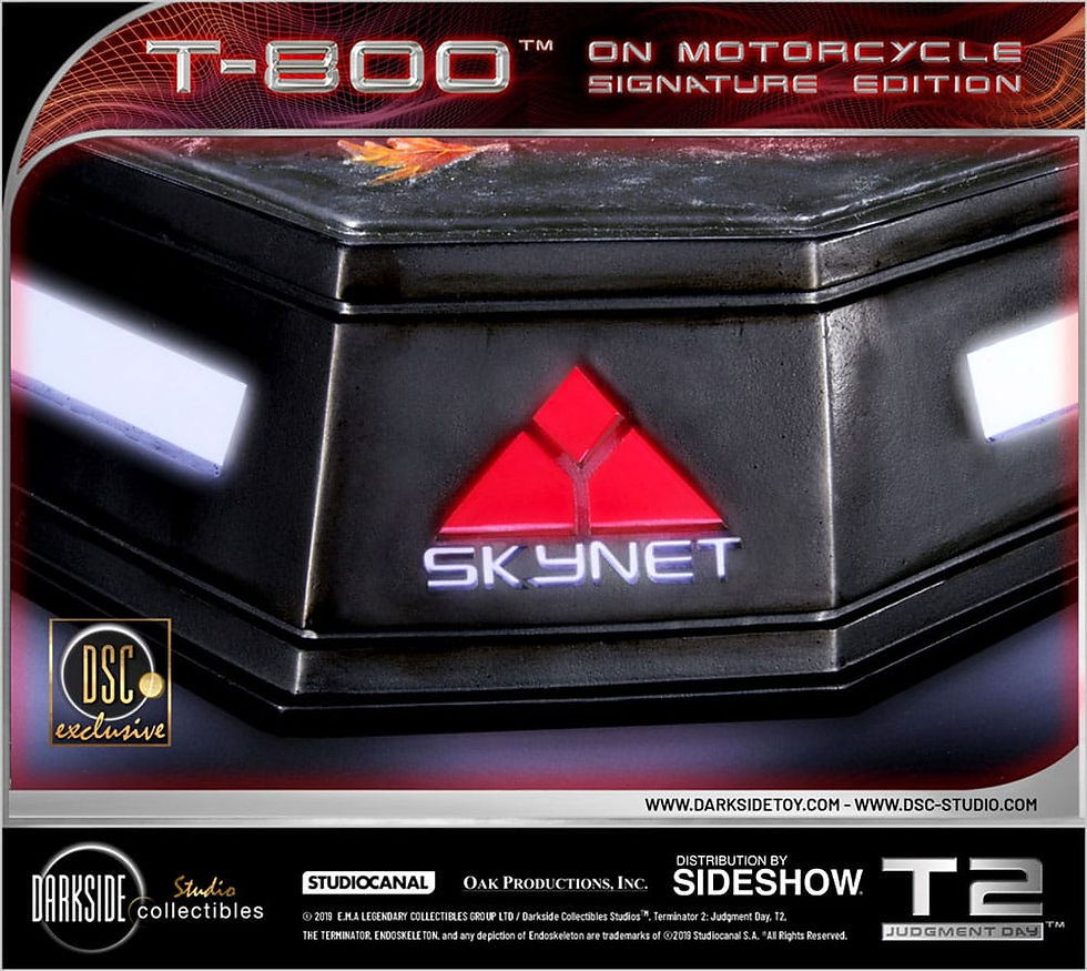 Miniatura: Terminator 2: Judgment Day Statue 1/4 T-800 on Motorcycle Signature Edition 69cm