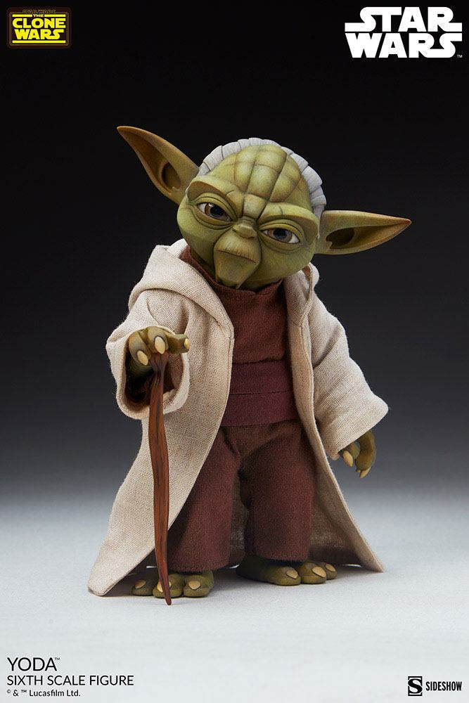 Thumbnail: Star Wars The Clone Wars Action Figure 1/6 Yoda 14 cm