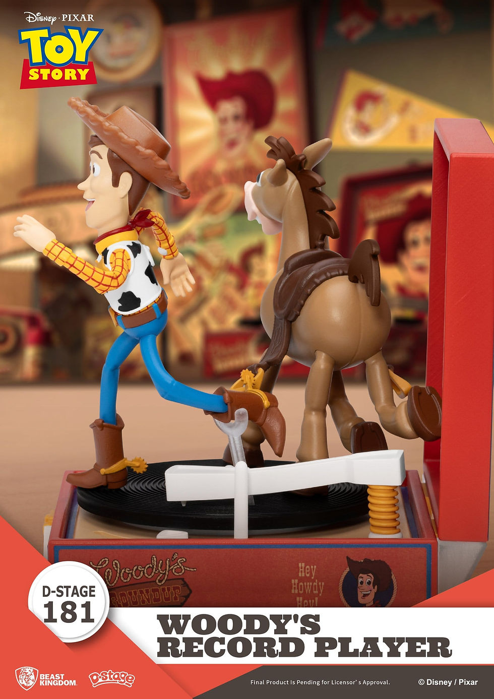 Thumbnail: Toy Story Record Player Series PVC figure Woody's Record Player 13 cm