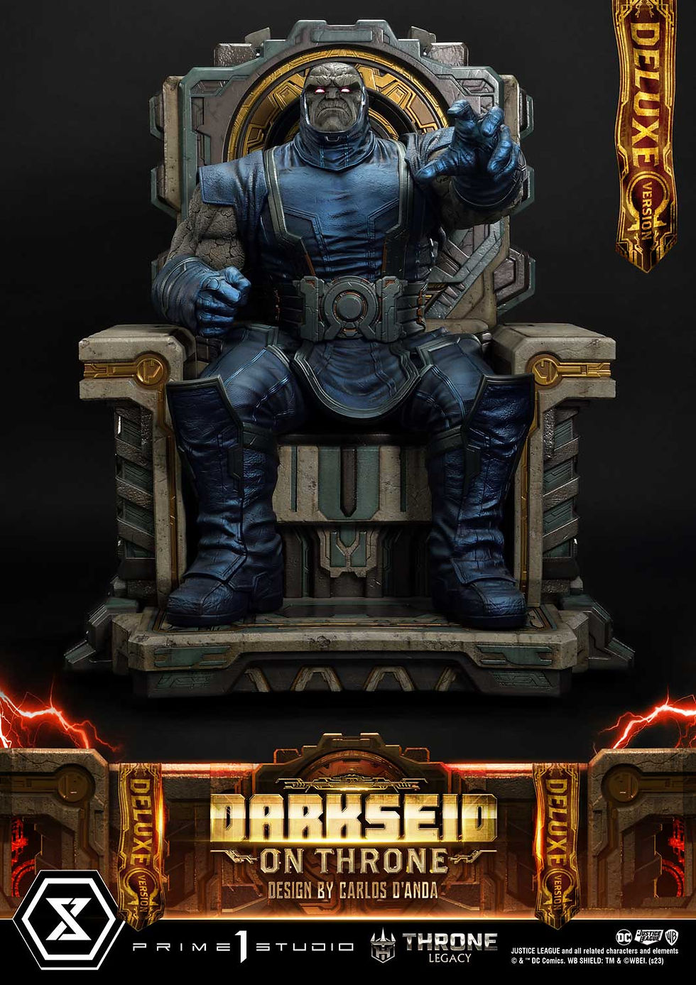 Thumbnail: Throne Legacy 1/4 Justice League (Comics) Darkseid on Throne Deluxe Version 65cm