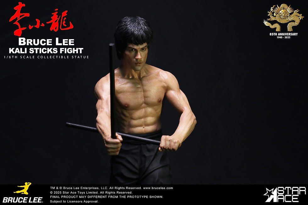 Miniatura: Enter the Dragon Movie Statue 1/6 Bruce Lee Kali Sticks Fight 30cm