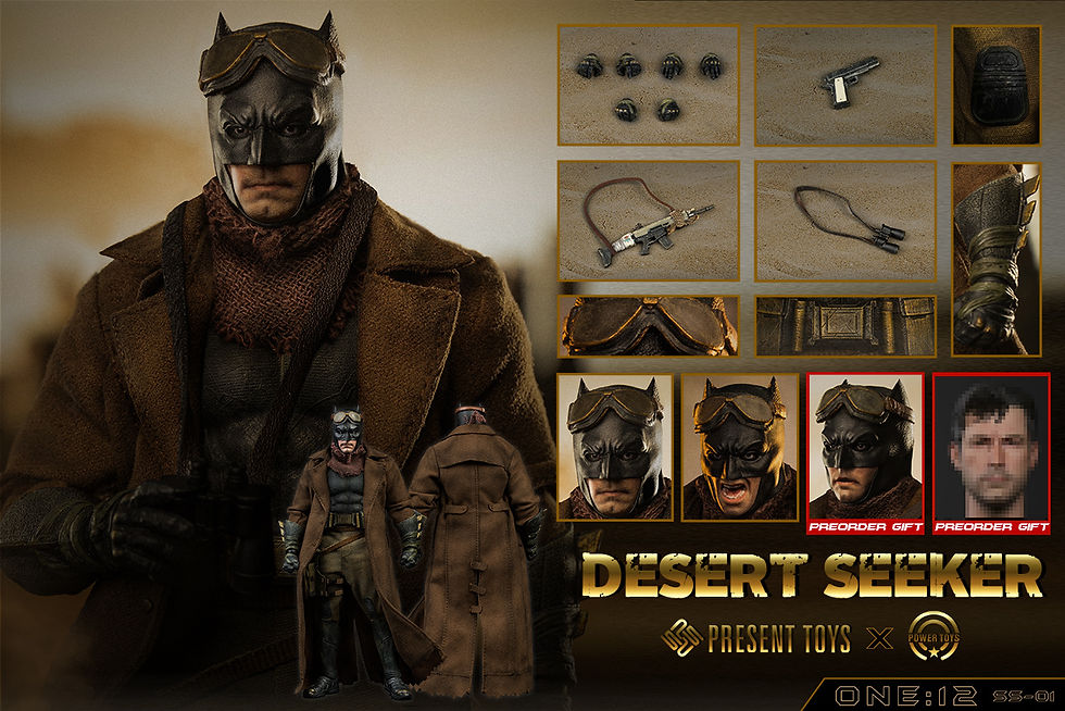 Thumbnail: Present Toys - Justice League 1:12 Batman - Desert Master