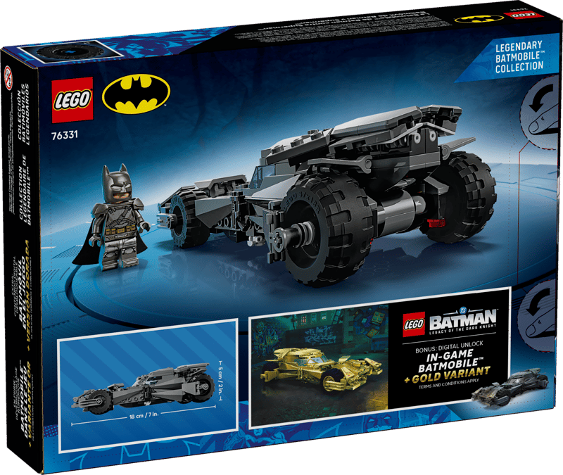 Miniatura: Lego 76331 Batman vs Superman - Batmobile