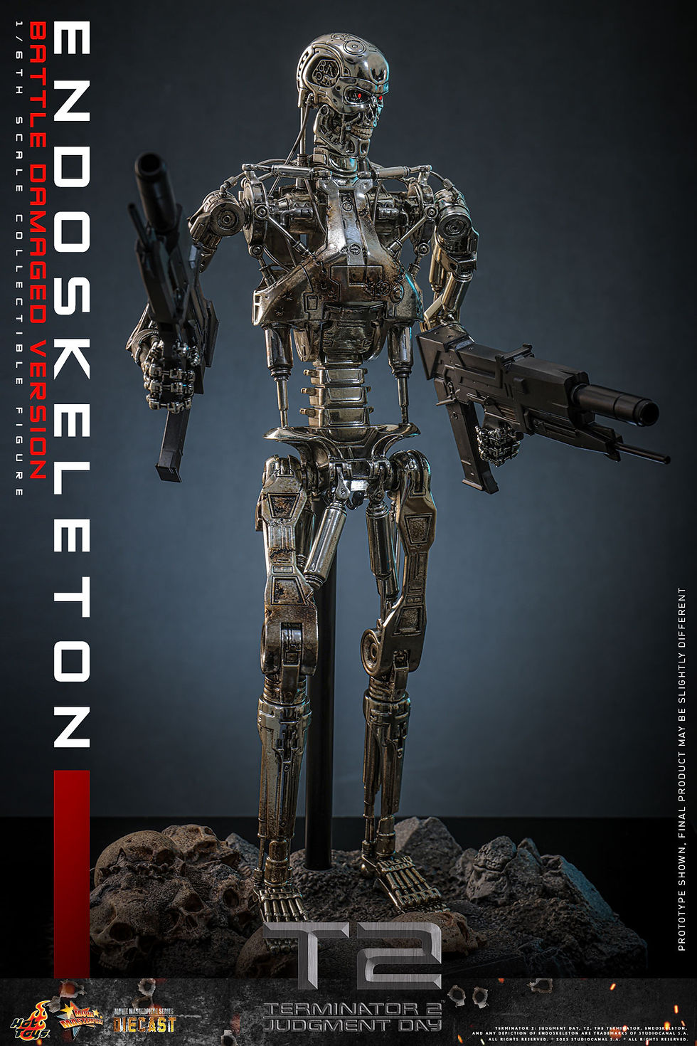 Miniatura: Terminator 2 1/6 T-800 Endoskeleton Battle Damage Version MMS840D77