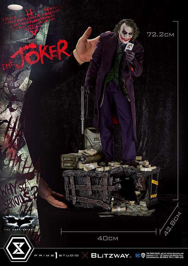 Thumbnail: The Dark Knight Statue 1/3 The Joker Bonus Version 72 cm