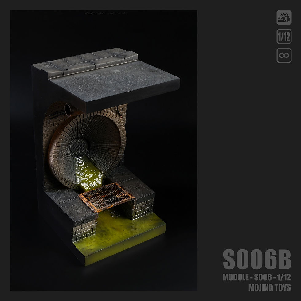Miniatura: Mojing Toys 1/12 American Comic Sewer Diorama S006