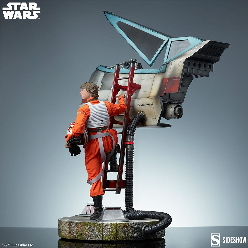 Thumbnail: Star Wars Premium Format Statue Luke Skywalker & X-Wing: Red Five, Standing 76cm