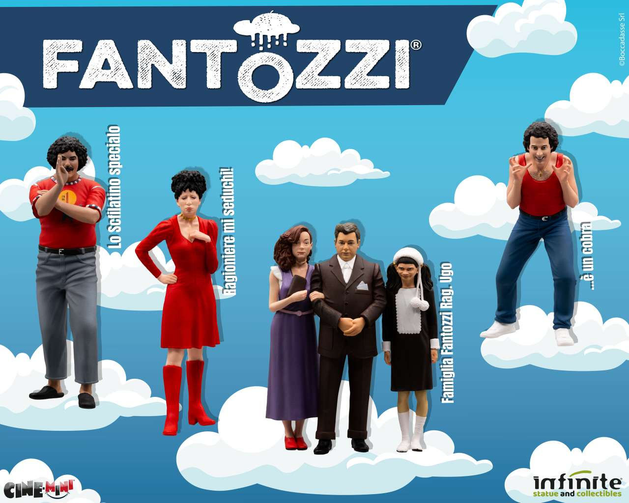 Fantozzi Pack da 4,Silvani,Cecco,Batocchi e Famiglia Fantozzi
