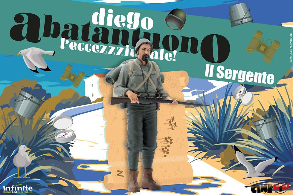 Miniatura: Diego Abatantuono Sergente Lorusso cine-mini pvc 12,5 cm
