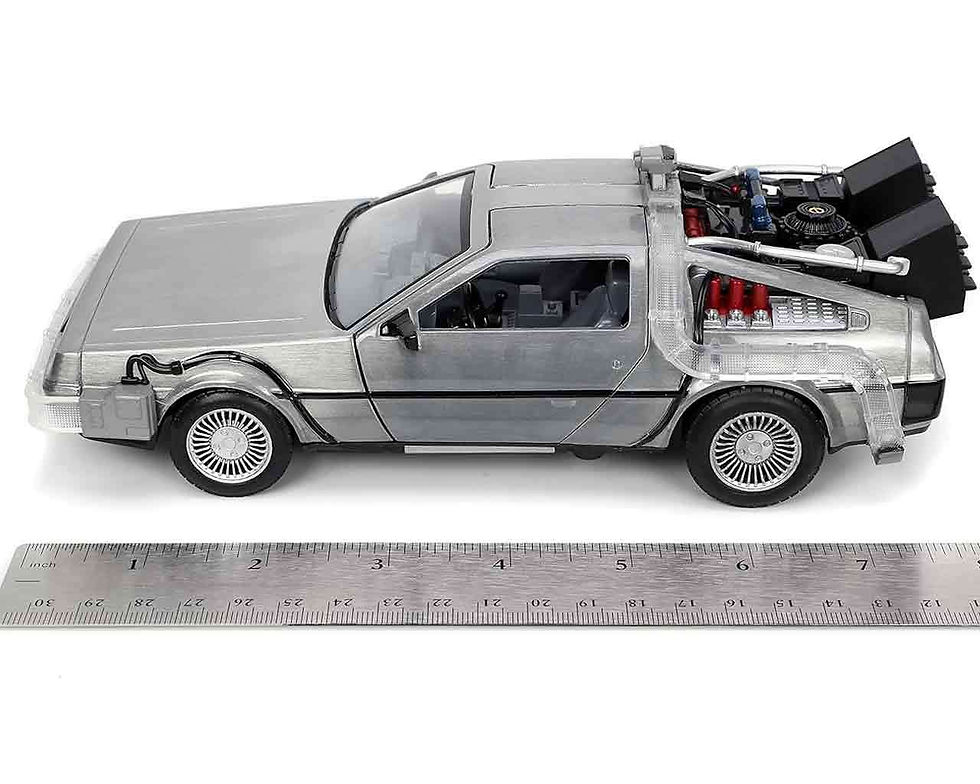 Miniatura: Back to the future I - 1982 De Lorean DMC 12 1/24 Die-Dast model with Light