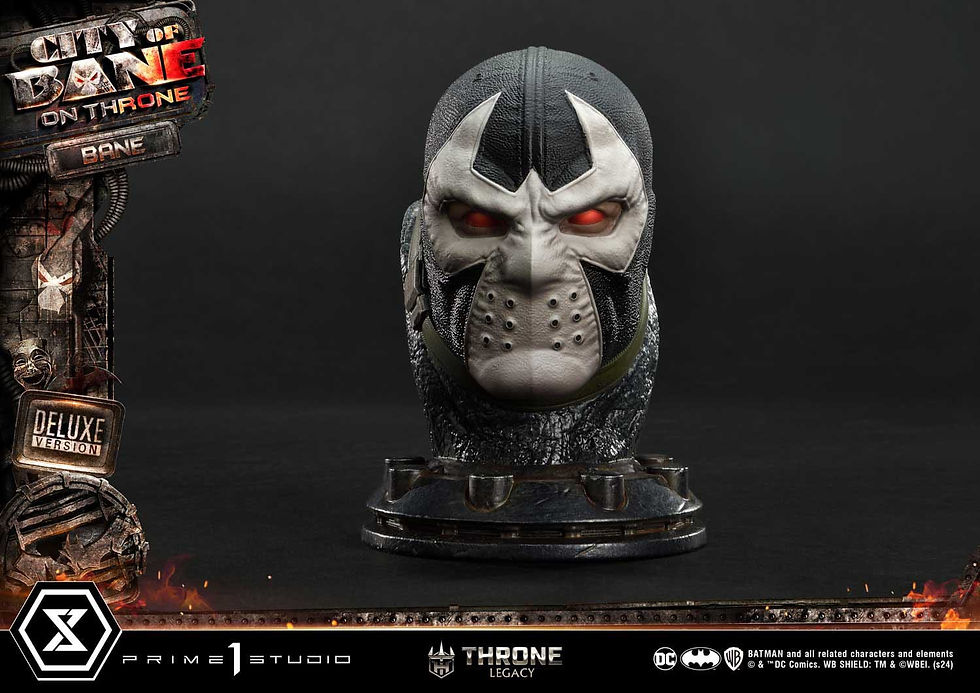 Miniatura: DC Comics Throne Legacy Collection 1/4 Batman Bane on Throne Deluxe Bonus 61 cm