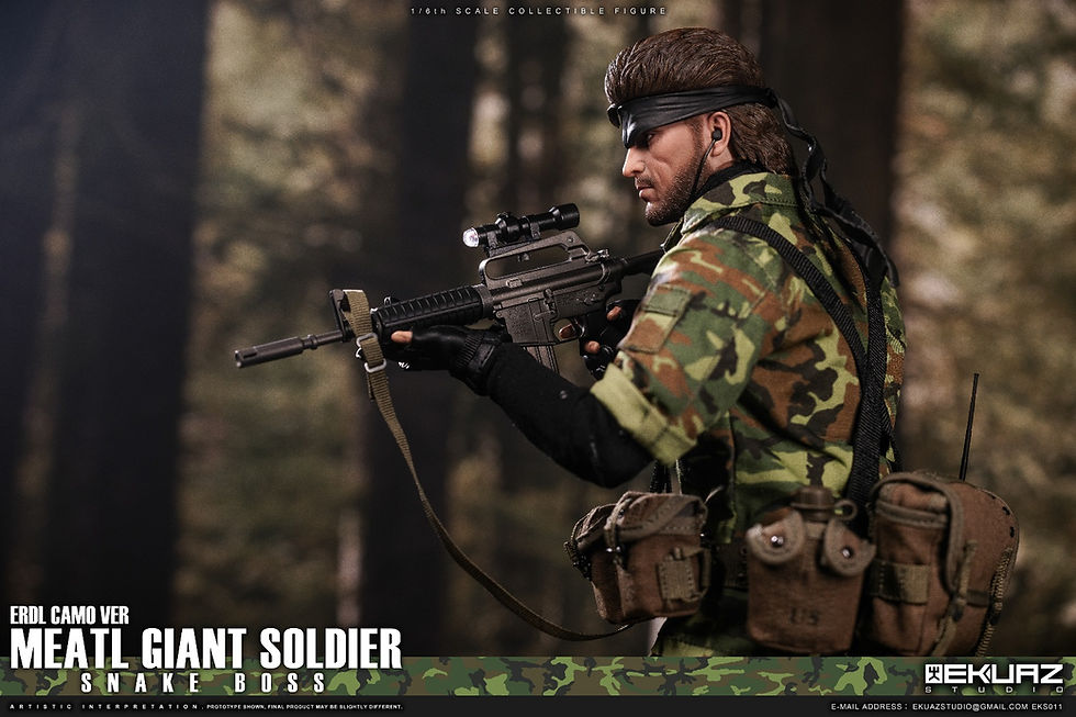 Thumbnail: Ekuaz Studio Metal Giant Soldier 1/6 Snake Boss (Erdl Camo) EKS011