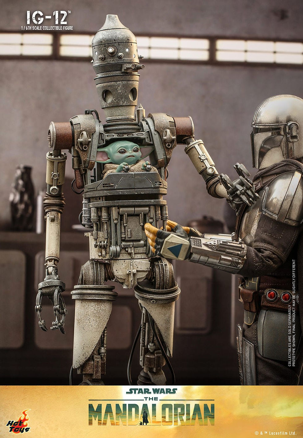 Miniatura: Star Wars: The Mandalorian Action Figure 1/6 IG-12