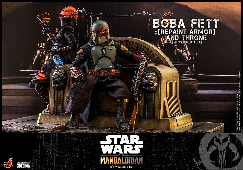 Thumbnail: Star Wars The Mandalorian 1/6 Boba Fett (Repaint Armor) and Throne 30 cm