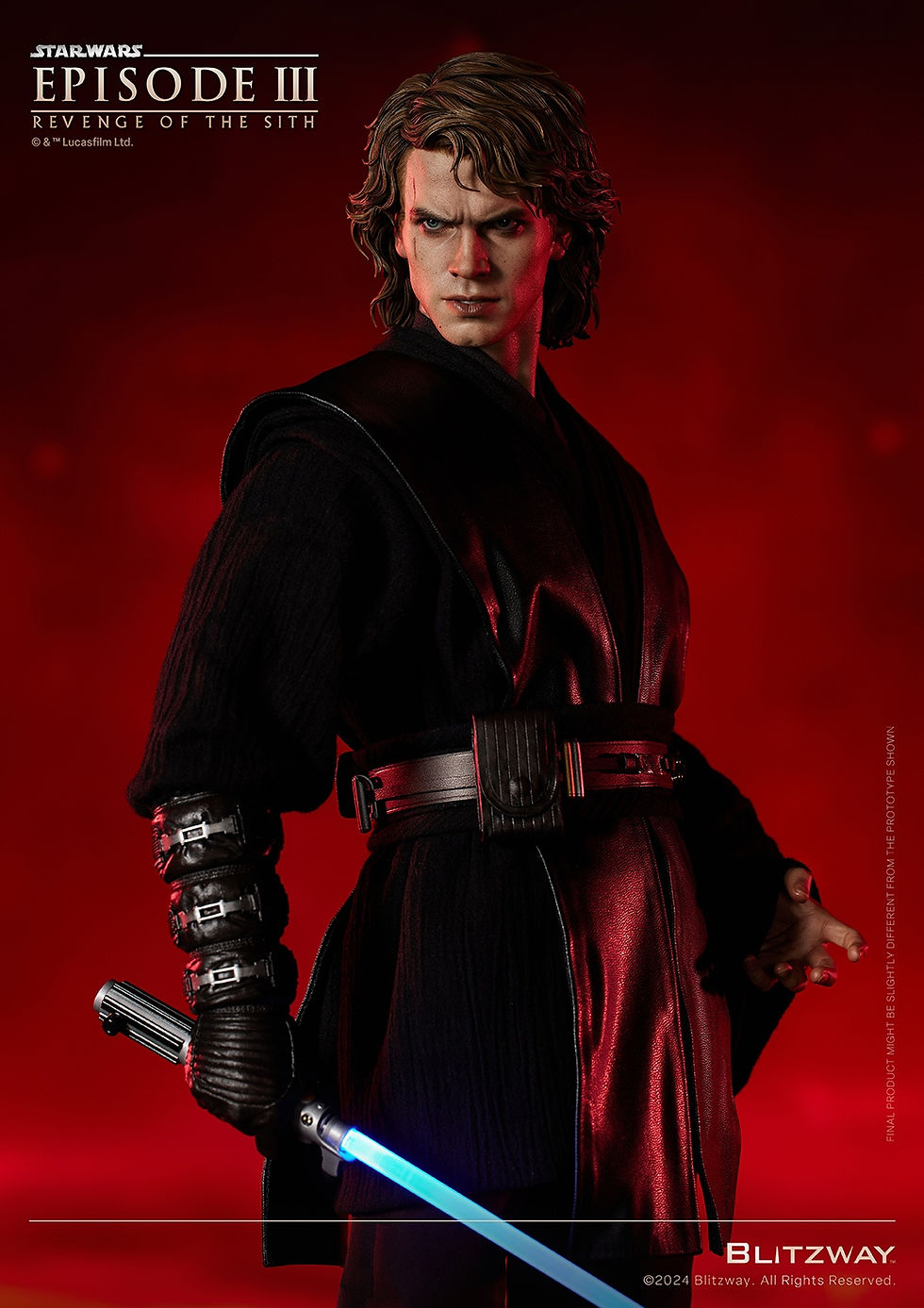Miniatura: Star Wars: Episode 3 Anakin Skywalker 1/4 "Action Statue" Normal Ed. BW-SS-22901