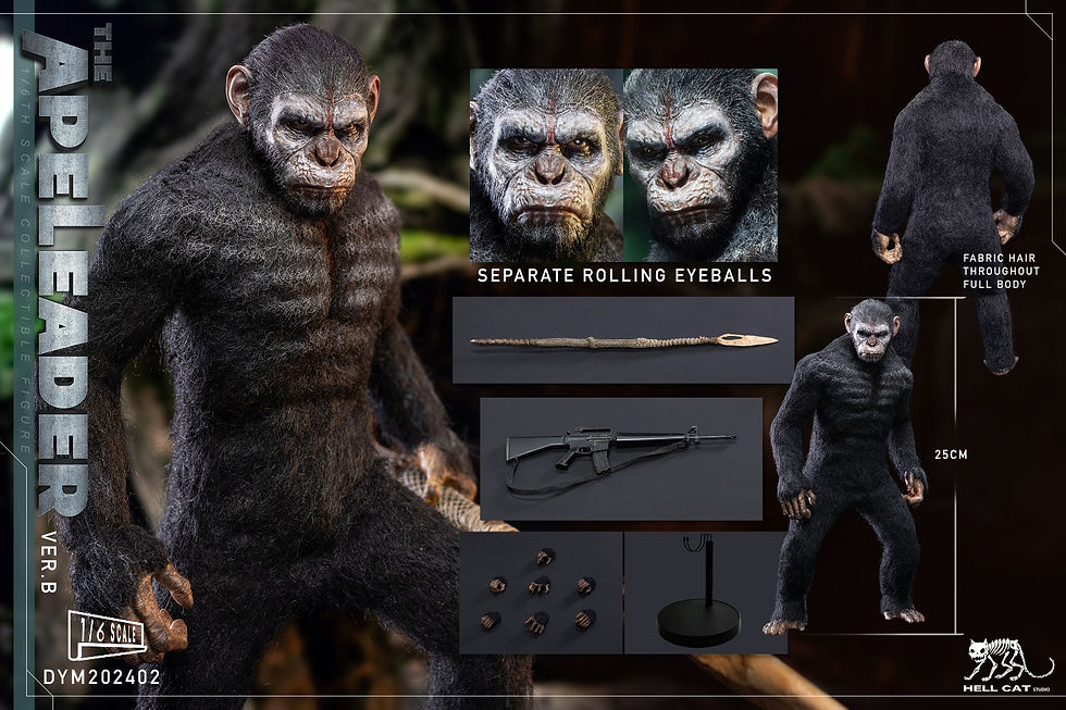 Thumbnail: Hellcat Planet of the Apes 1/6 The Apes Leader DYM202402