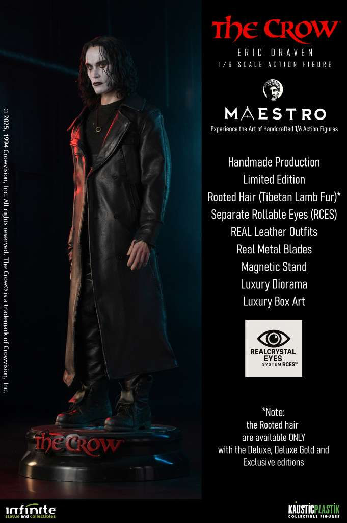 Miniatura: The Crow  Maestro Line 1/6 Luxury Eric Draven Deluxe GOLD Edition