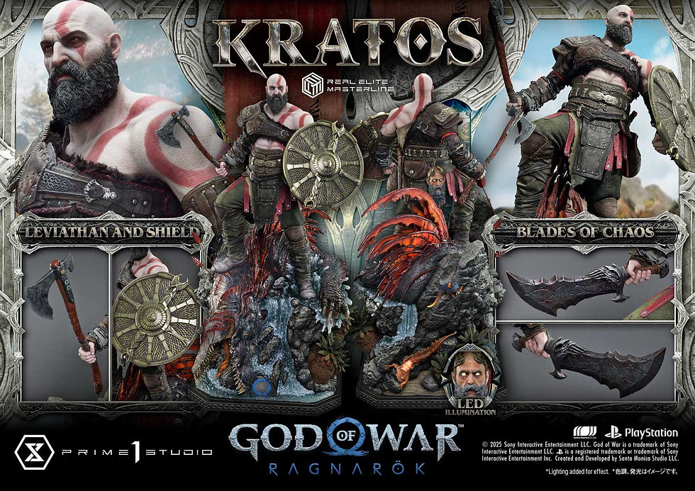 Miniatura: God of War: Ragnarok 1/3 Kratos Standard Ed. REMGOW-01