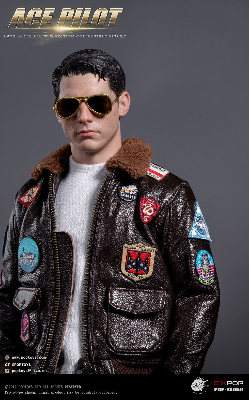 Thumbnail: PopToys Ace Pilot Jacket Version 1/6 Top Gun Maverick EX059
