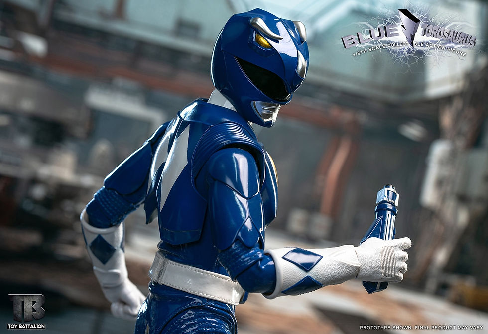Thumbnail: TOYS BATTALION 1/6 Power Rangers Blue Torosaurus TB014