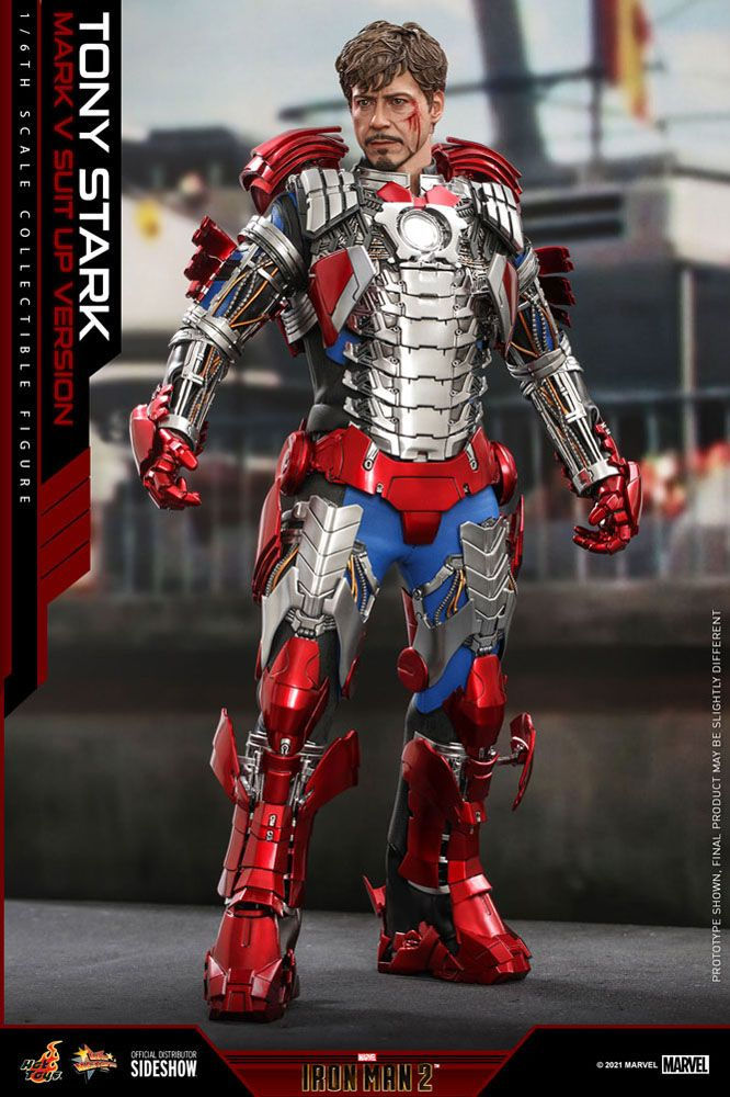 Thumbnail: Iron Man 2 - 1/6 Tony Stark (Mark V Suit Up Version) 31 cm